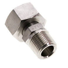 18L & 1/2'' NPT Stainless Steel Straight Swivel with Male Threads 315 bar Adjustable ISO 8434-1