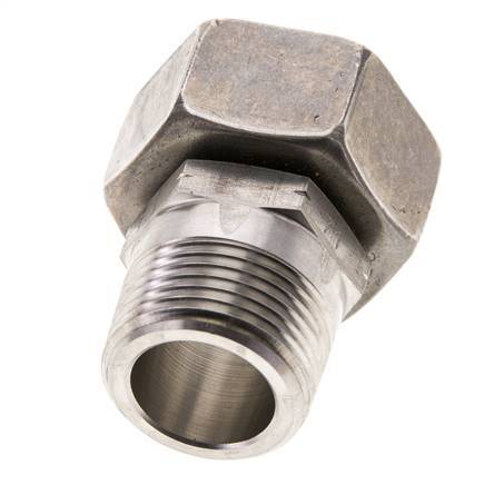 22L & 3/4'' NPT Stainless Steel Straight Swivel with Male Threads 160 bar Adjustable ISO 8434-1