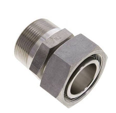 42L & 1-1/2'' NPT Stainless Steel Straight Swivel with Male Threads 160 bar Adjustable ISO 8434-1