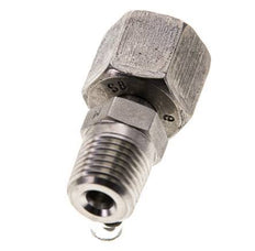 8S & 1/4'' NPT Stainless Steel Straight Swivel with Male Threads 630 bar Adjustable ISO 8434-1