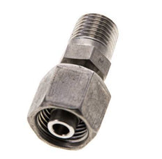 8S & 1/4'' NPT Stainless Steel Straight Swivel with Male Threads 630 bar Adjustable ISO 8434-1