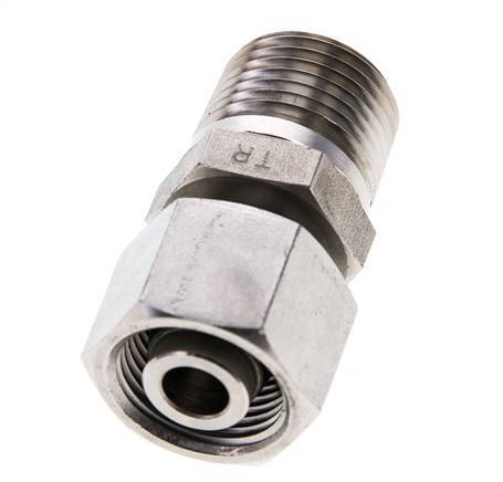 12S & 1/2'' NPT Stainless Steel Straight Swivel with Male Threads 630 bar Adjustable ISO 8434-1