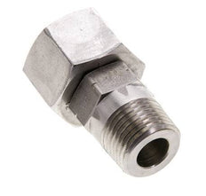 16S & 1/2'' NPT Stainless Steel Straight Swivel with Male Threads 400 bar Adjustable ISO 8434-1