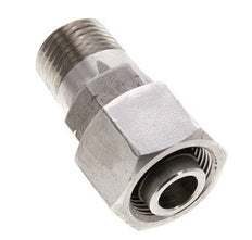16S & 1/2'' NPT Stainless Steel Straight Swivel with Male Threads 400 bar Adjustable ISO 8434-1