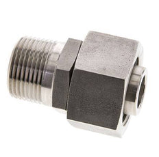 25S & 1'' NPT Stainless Steel Straight Swivel with Male Threads 400 bar Adjustable ISO 8434-1