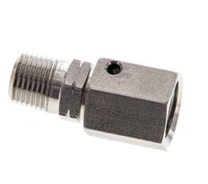 6L & 1/8'' NPT Stainless Steel Straight Swivel with Male Threads 315 bar FKM O-ring Sealing Cone Adjustable ISO 8434-1
