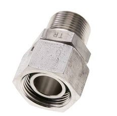 22L & 3/4'' NPT Stainless Steel Straight Swivel with Male Threads 160 bar FKM O-ring Sealing Cone Adjustable ISO 8434-1