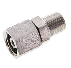 8S & 1/4'' NPT Stainless Steel Straight Swivel with Male Threads 630 bar FKM O-ring Sealing Cone Adjustable ISO 8434-1