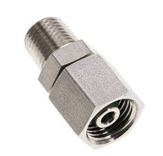 8S & 1/4'' NPT Stainless Steel Straight Swivel with Male Threads 630 bar FKM O-ring Sealing Cone Adjustable ISO 8434-1