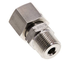 10S & 3/8'' NPT Stainless Steel Straight Swivel with Male Threads 630 bar FKM O-ring Sealing Cone Adjustable ISO 8434-1