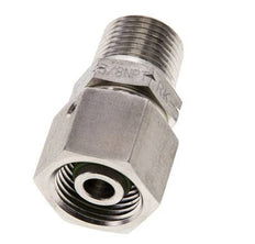 10S & 3/8'' NPT Stainless Steel Straight Swivel with Male Threads 630 bar FKM O-ring Sealing Cone Adjustable ISO 8434-1