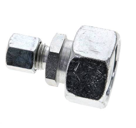 8L & 22L Zink plated Steel Straight Cutting Fitting with Swivel 160 bar ISO 8434-1