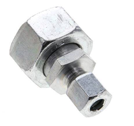 8L & 22L Zink plated Steel Straight Cutting Fitting with Swivel 160 bar ISO 8434-1