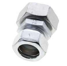 28L & 35L Zink plated Steel Straight Cutting Fitting with Swivel 160 bar ISO 8434-1