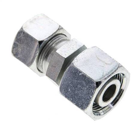 15L & 16S Zink plated Steel Straight Cutting Fitting with Swivel 315 bar ISO 8434-1