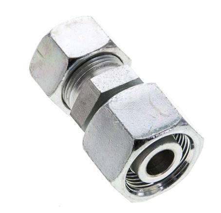 15L & 16S Zink plated Steel Straight Cutting Fitting with Swivel 315 bar ISO 8434-1