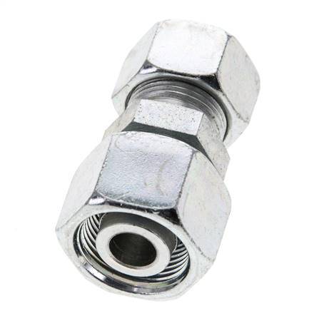 15L & 16S Zink plated Steel Straight Cutting Fitting with Swivel 315 bar ISO 8434-1