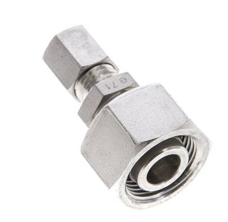 6L & 15L Stainless Steel Straight Cutting Fitting with Swivel 315 bar ISO 8434-1