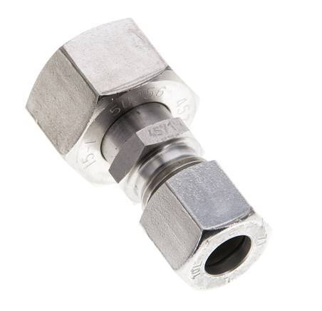 10L & 15L Stainless Steel Straight Cutting Fitting with Swivel 315 bar ISO 8434-1