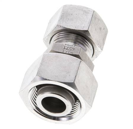 15L & 18L Stainless Steel Straight Cutting Fitting with Swivel 315 bar ISO 8434-1