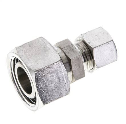 12L & 22L Stainless Steel Straight Cutting Fitting with Swivel 160 bar ISO 8434-1