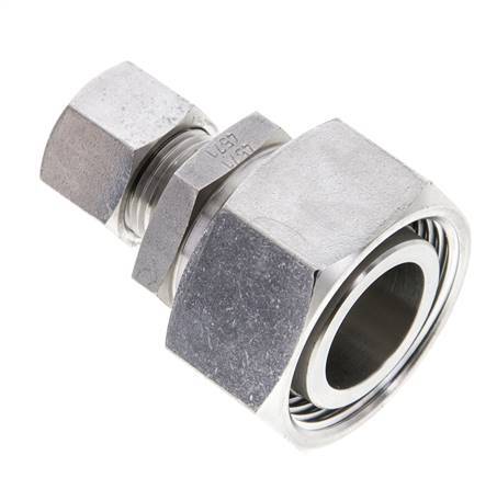 12L & 28L Stainless Steel Straight Cutting Fitting with Swivel 160 bar ISO 8434-1