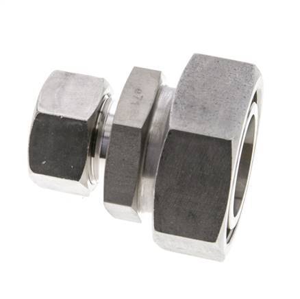 22L & 42L Stainless Steel Straight Cutting Fitting with Swivel 160 bar ISO 8434-1