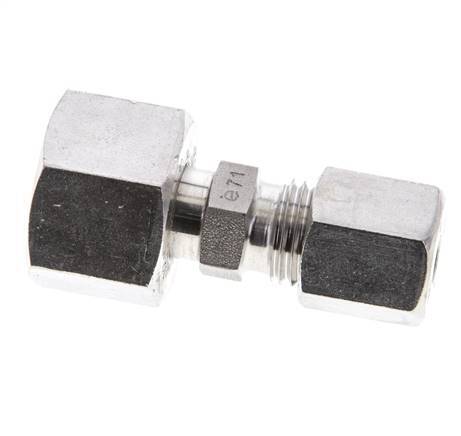 6S & 12S Stainless Steel Straight Cutting Fitting with Swivel 630 bar ISO 8434-1