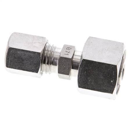 6S & 12S Stainless Steel Straight Cutting Fitting with Swivel 630 bar ISO 8434-1