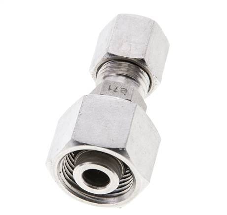 6S & 12S Stainless Steel Straight Cutting Fitting with Swivel 630 bar ISO 8434-1