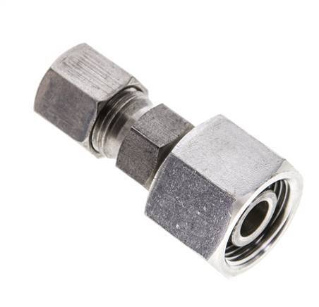 8S & 14S Stainless Steel Straight Cutting Fitting with Swivel 630 bar ISO 8434-1