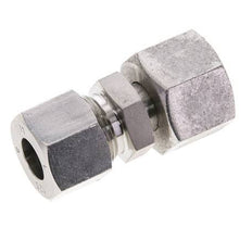 12S & 14S Stainless Steel Straight Cutting Fitting with Swivel 630 bar ISO 8434-1