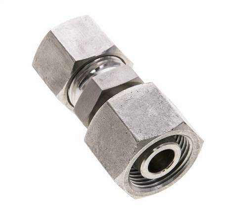 12S & 14S Stainless Steel Straight Cutting Fitting with Swivel 630 bar ISO 8434-1