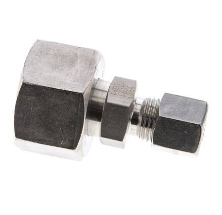 8S & 20S Stainless Steel Straight Cutting Fitting with Swivel 400 bar ISO 8434-1