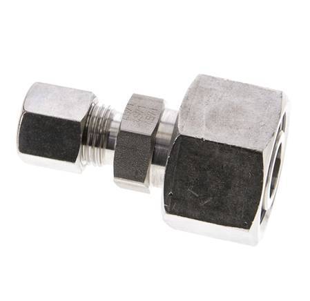 8S & 20S Stainless Steel Straight Cutting Fitting with Swivel 400 bar ISO 8434-1