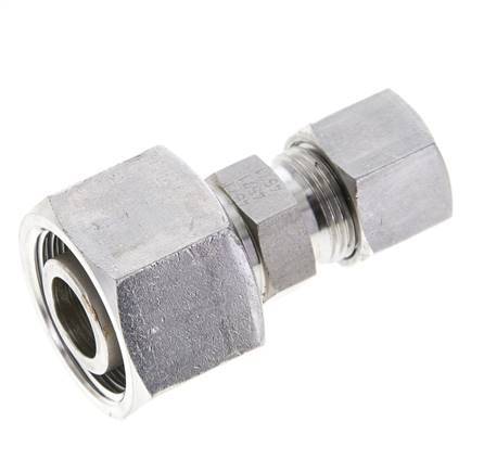 12S & 20S Stainless Steel Straight Cutting Fitting with Swivel 400 bar ISO 8434-1