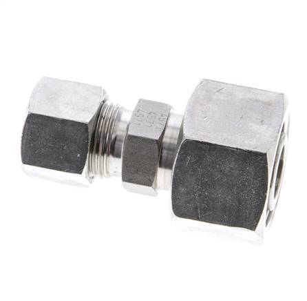 12S & 20S Stainless Steel Straight Cutting Fitting with Swivel 400 bar ISO 8434-1