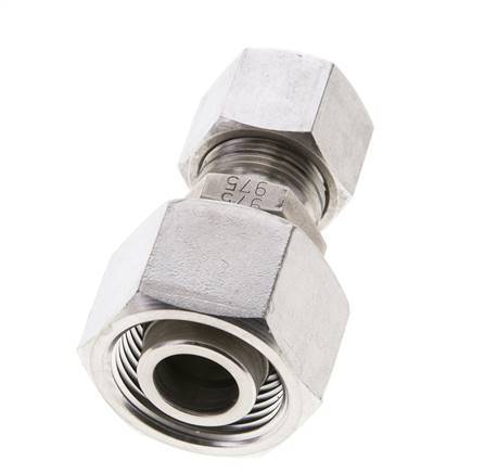 14S & 20S Stainless Steel Straight Cutting Fitting with Swivel 400 bar ISO 8434-1