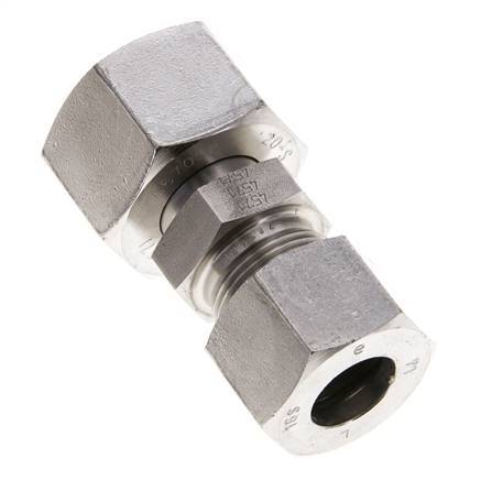 16S & 20S Stainless Steel Straight Cutting Fitting with Swivel 400 bar ISO 8434-1