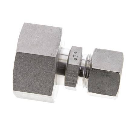 16S & 25S Stainless Steel Straight Cutting Fitting with Swivel 400 bar ISO 8434-1