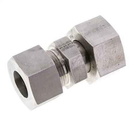 25S & 30S Stainless Steel Straight Cutting Fitting with Swivel 400 bar ISO 8434-1