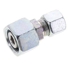 10L & 15L Zink plated Steel Straight Cutting Fitting with Swivel 315 bar NBR O-ring Sealing Cone ISO 8434-1