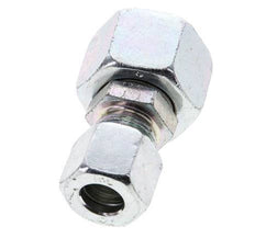 10L & 15L Zink plated Steel Straight Cutting Fitting with Swivel 315 bar NBR O-ring Sealing Cone ISO 8434-1