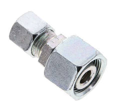 10L & 15L Zink plated Steel Straight Cutting Fitting with Swivel 315 bar NBR O-ring Sealing Cone ISO 8434-1