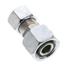 12L & 15L Zink plated Steel Straight Cutting Fitting with Swivel 315 bar NBR O-ring Sealing Cone ISO 8434-1