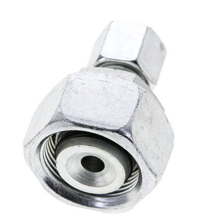 8L & 18L Zink plated Steel Straight Cutting Fitting with Swivel 315 bar NBR O-ring Sealing Cone ISO 8434-1