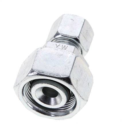 10L & 18L Zink plated Steel Straight Cutting Fitting with Swivel 315 bar NBR O-ring Sealing Cone ISO 8434-1