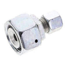 10L & 22L Zink plated Steel Straight Cutting Fitting with Swivel 160 bar NBR O-ring Sealing Cone ISO 8434-1