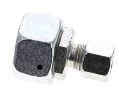 10L & 22L Zink plated Steel Straight Cutting Fitting with Swivel 160 bar NBR O-ring Sealing Cone ISO 8434-1