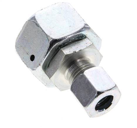10L & 22L Zink plated Steel Straight Cutting Fitting with Swivel 160 bar NBR O-ring Sealing Cone ISO 8434-1